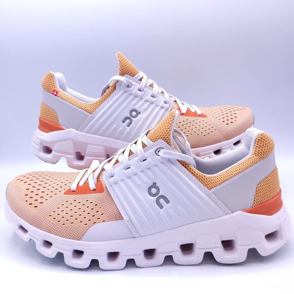 On Running Peach and White Athletic Shoes - Picture 6 of 10